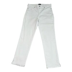 Curves 360 By NYDJ White High Rise Stretch Pants Size 10